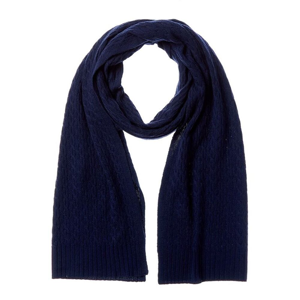 Forte Cashmere Textured Cashmere Scarf, Blue